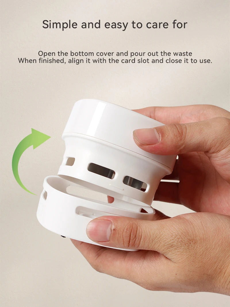 Xiaomi MIJIA Handheld Desktop Vacuum Cleaner Mini Portable Table Dust Vacuum Table Sweeper Desktop Keyboard Clean Tool For Home